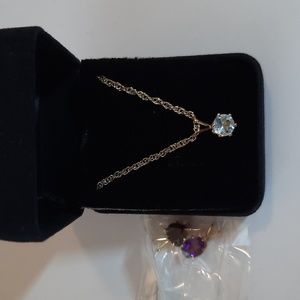 NIP, Goldtone Necklace with Three (3) Changeable Pendants